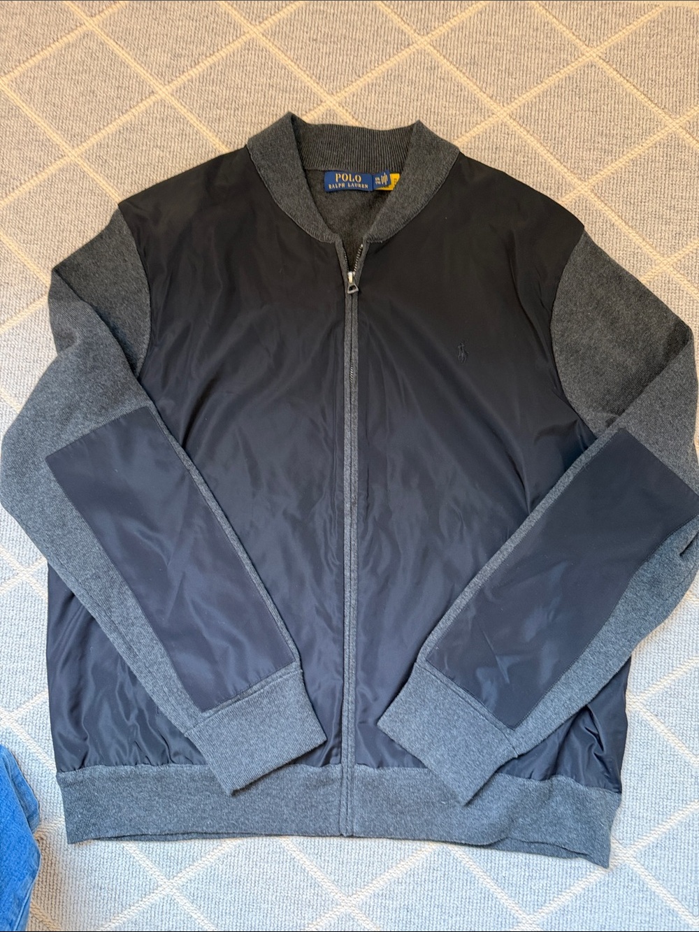 Polo by Ralph Lauren Black & Gray Bomber Jacket